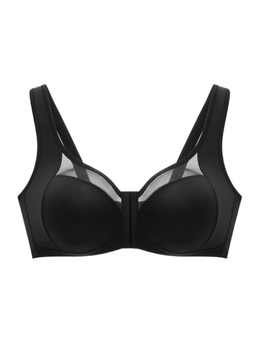 Understance Spacer Air Adina Front-Close Wireless Unpadded Bra Black 34D NEW